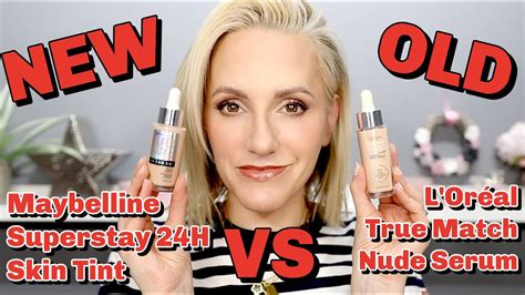 Maybelline Super Stay Skin Tint vs Loreal True Match Serum